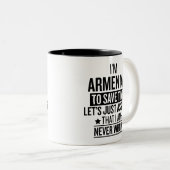 Tasse 2 Couleurs Funny Armenian (Devant droit)
