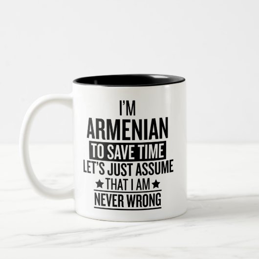Tasse 2 Couleurs Funny Armenian (Gauche)