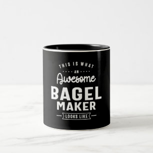 Tasse 2 Couleurs Funny Awesome Bagel Maker Job Occupation