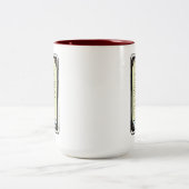 Tasse 2 Couleurs Funny Bacon Tarot Card (Centre)