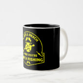 Tasse 2 Couleurs Funny Beach Fishing (Devant droit)