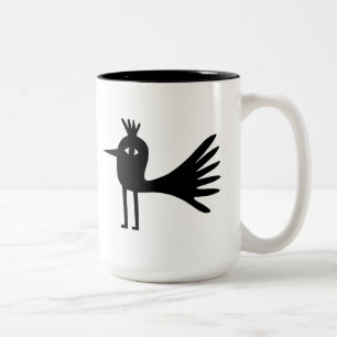 Tasse 2 Couleurs Funny Big Black Bird Rainbow Sunshine