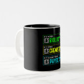 Tasse 2 Couleurs Funny Biologie Chimie Physique Science Nerd (Devant gauche)
