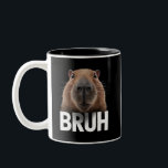 Tasse 2 Couleurs Funny Capybara Bruh<br><div class="desc">Funny Capybara Bruh</div>