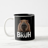 Tasse 2 Couleurs Funny Capybara Bruh (Gauche)