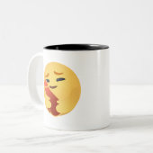 Tasse 2 Couleurs Funny Care Emojis Facebook (Devant gauche)