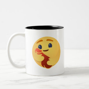 Tasse 2 Couleurs Funny Care Emojis Facebook
