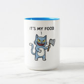 Tasse 2 Couleurs Funny Cat with Axe (Centre)