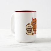 Tasse 2 Couleurs Funny Christmas Cookie Character (Devant gauche)