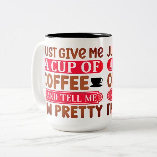 Tasse 2 Couleurs Funny Coffee Cup (Devant gauche)