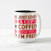 Tasse 2 Couleurs Funny Coffee Cup (Devant droit)