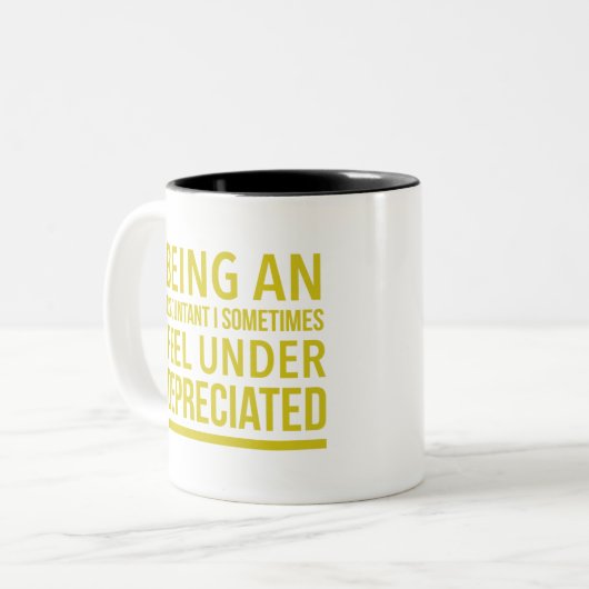 Tasse 2 Couleurs Funny Comptable Pun (Devant gauche)