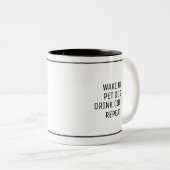 Tasse 2 Couleurs Funny Dog Parent Quote (Devant droit)
