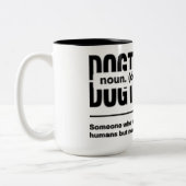 Tasse 2 Couleurs Funny Dogtrovert Definition (Gauche)