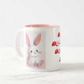 Tasse 2 Couleurs Funny Easter Bunny Image (Devant gauche)