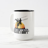 Tasse 2 Couleurs Funny Electrician & Utility Worker Gift Idea (Devant gauche)