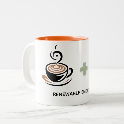 Tasse 2 Couleurs Funny gift Renewable Energy expert (Devant gauche)