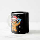 Tasse 2 Couleurs Funny Gingerbread Six Seven 67 Ice Cream Drip Xmas (Devant gauche)