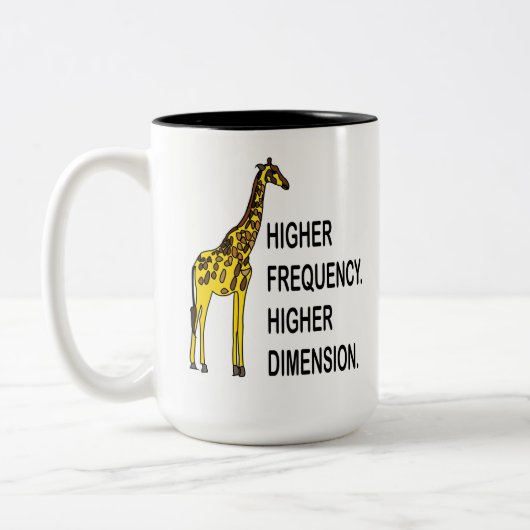 Tasse 2 Couleurs Funny Giraffe Pun (Gauche)