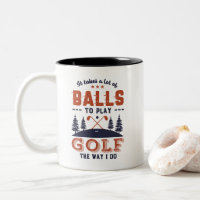 Funny Golfing Golfing Beaucoup de balles pour joue