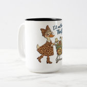 Tasse 2 Couleurs Funny I'd Rather Be Thrifting (Devant gauche)