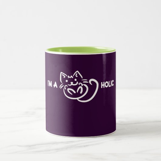 Tasse 2 Couleurs Funny : I'm a catholic. Cat plus lover (Centre)