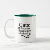 Tasse 2 Couleurs Funny Introvert Cat Lover (Gauche)