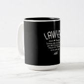 Tasse 2 Couleurs Funny Lawyer Definition (Devant gauche)