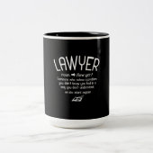 Tasse 2 Couleurs Funny Lawyer Definition (Centre)