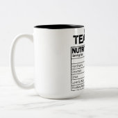 Tasse 2 Couleurs Funny Math Enseignant La valeur nutritive (Gauche)
