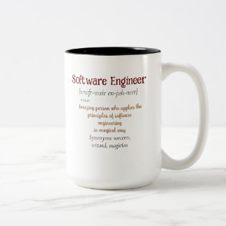 Tasse 2 Couleurs Funny Meilleur Ingénieur Logiciel Définition Coff