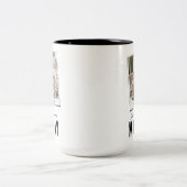 Tasse 2 Couleurs Funny Mom 2 Cadeau photo (Centre)