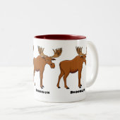 Tasse 2 Couleurs Funny moose (Devant droit)