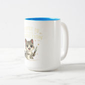 Tasse 2 Couleurs Funny Mug, Coffee is for your protection. (Devant droit)