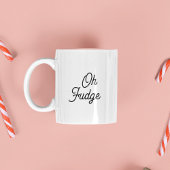 Tasse 2 Couleurs Funny Oh Fudge Noël matin Stocking Stuffer