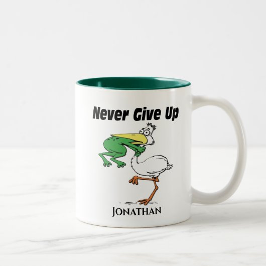 Tasse 2 Couleurs Funny Pelican (Droit)