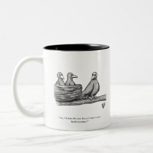 Tasse 2 Couleurs Funny Percentre Vide Nester Humour parent