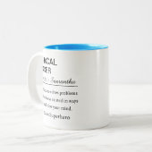 Tasse 2 Couleurs Funny Personalized Medical Coder Definition (Devant gauche)