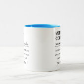 Tasse 2 Couleurs Funny Personalized Medical Coder Definition (Centre)