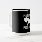 Tasse 2 Couleurs Funny Pickleball (Devant gauche)