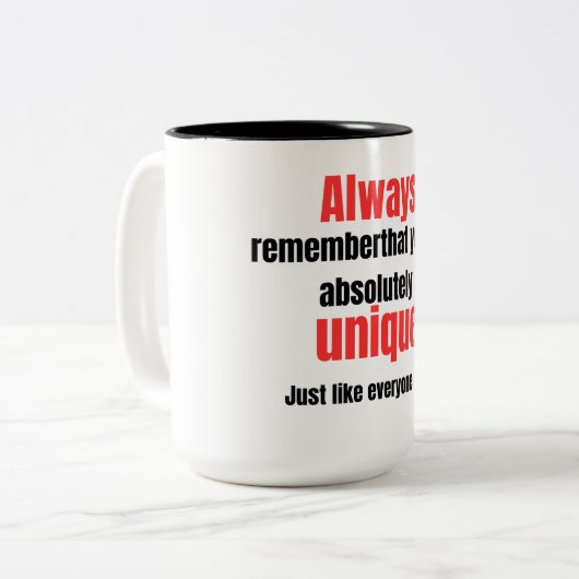 Tasse 2 Couleurs funny quotes  (Devant gauche)