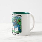 Tasse 2 Couleurs Funny Raccoon Wizard Trash Panda Coffee Hilarious  (Devant droit)