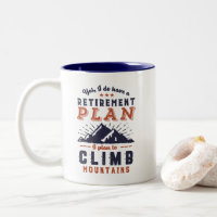 Funny Retraite Plan Escalade de montagne
