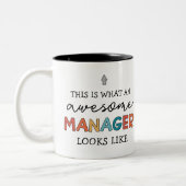Tasse 2 Couleurs Funny Retro Awesome Manager (Gauche)