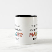 Tasse 2 Couleurs Funny Retro Awesome Manager (Centre)
