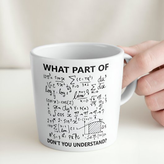 Tasse 2 Couleurs Funny Sarcastic Math Enseignant ingénieur étudiant