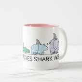 Tasse 2 Couleurs Funny Shark Week (Devant droit)