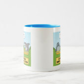 Tasse 2 Couleurs Funny Sharks and Manatee Social Distancing (Centre)
