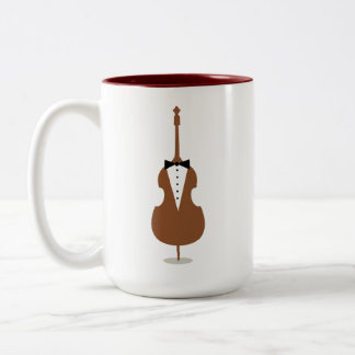 Tasse 2 Couleurs Funny String Bass Music Instrument