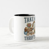 Tasse 2 Couleurs Funny Take Me Thrifting (Devant gauche)